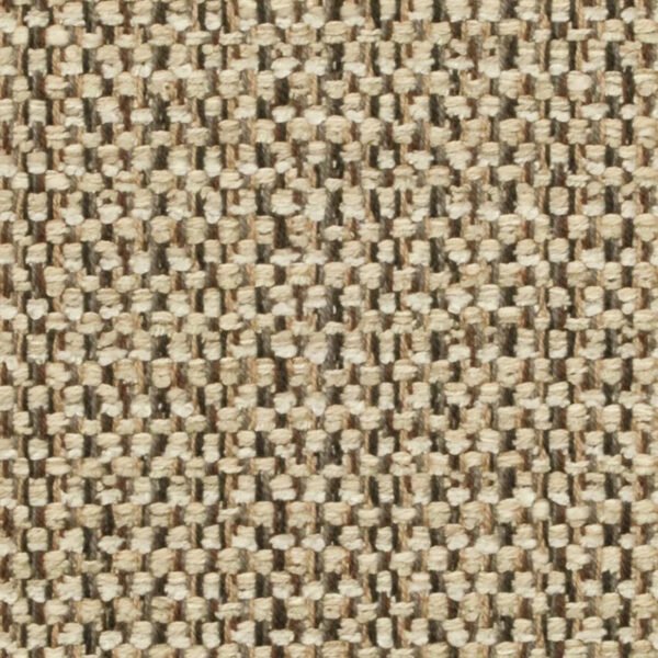 Carlisle Sand Weave fabric swatch in neutral sand tone, rayon-cotton blend upholstery textile for furniture and interior design.