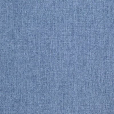 Seabreeze Chambray fabric swatch – blue cotton-linen blend, upholstery and drapery fabric, woven in India