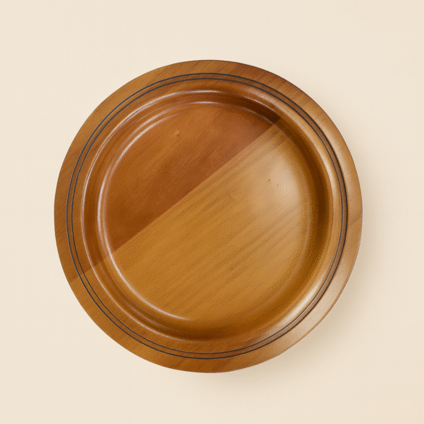 POLISHED MAHOGANY CHARGER PLATE