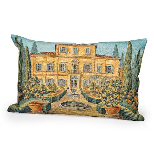 Tuscan Villa Tapestry Pillow